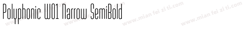 Polyphonic W01 Narrow SemiBold字体转换